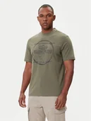 Koszulki męskie - Napapijri T-Shirt S-Bald NP0A88SF Zielony Regular Fit - miniaturka - grafika 1