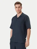 Koszule męskie - Guess Koszula F6GH01 WN202 Granatowy Regular Fit - miniaturka - grafika 1