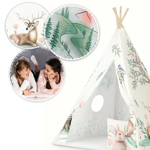 Namiot tipi dla dzieci Nukido - beżowe - Namioty i tipi dla dzieci - miniaturka - grafika 5
