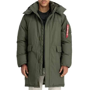 Kurtka Alpha Industries Puffer Parka 148124142 - zielona - Kurtki męskie - miniaturka - grafika 1