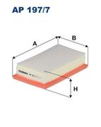 Filtry powietrza - Filtron AP 197/7 FILTR POWIETRZA KIA RIO 17-, STONIC 17-, HYUNDAI SOLARIS -17 AP197/7 - miniaturka - grafika 1