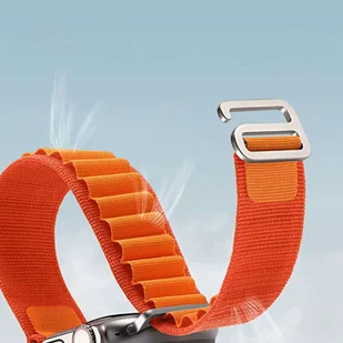 Pasek do zegarka sportowy Alogy Sport Strap do Apple Watch 4/5/6/7/8/SE (38/40/41mm) Pomarańczowy - Akcesoria do smartwatchy - miniaturka - grafika 8