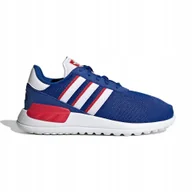 Buty dla dziewczynek - Buty dziecięce sportowe adidas LA Trainer Lite wygodne niebieskie r. 33 - miniaturka - grafika 1
