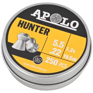 Śrut Apolo Hunter 5.5 mm, 250 szt. 1.20g/18.5gr (19971) - Amunicja do wiatrówek - miniaturka - grafika 1