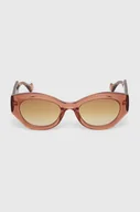Okulary przeciwsłoneczne - Gucci okulary przeciwsłoneczne damskie kolor pomarańczowy GG1553S - miniaturka - grafika 1