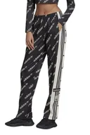 Spodnie damskie - Spodnie damskie Adidas Adi Break dresowe logo czarne-XS - miniaturka - grafika 1