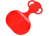 Sanki i ślizgacze - ŚLIZG ZJAZDOWY M  MAŁY Z MISIEM MOLTI czerwony - miniaturka - grafika 1