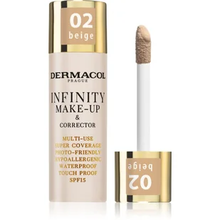 Dermacol Infinity Make-Up & Corrector podkład 20 g dla kobiet 02 Beige - Podkłady do twarzy - miniaturka - grafika 1