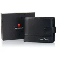 Portfele - Elegancki portfel męski Pierre Cardin YS605 324A RFID - czarny - miniaturka - grafika 1