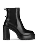 Botki damskie - Gino Rossi Botki WGA3258-1Z Czarny - miniaturka - grafika 1