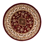Dywany - Czerwony okrągły dywan 133x133 cm Sherbone – Flair Rugs - miniaturka - grafika 1