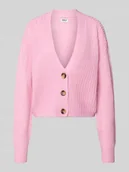 Swetry damskie - Kurtka z dzianiny o kroju regular fit z jednorzędową listwą guzikową model ‘CAROLSPRING’ - miniaturka - grafika 1