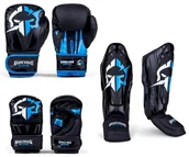 Pozostałe akcesoria do sportów walki - Zestaw Do MMA Ground Game Logo 2.0 Rękawice Bokserskie Sparingowe Ochraniacze Piszczeli - miniaturka - grafika 1