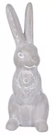 Figurki dekoracyjne - Szary królik - miniaturka - grafika 1