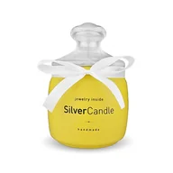 Świece - ŚWIECA ZAPACHOWA SILVER CANDLE HAND MADE APPLE CAKE BIŻUTERIA NASZYJNIK - miniaturka - grafika 1