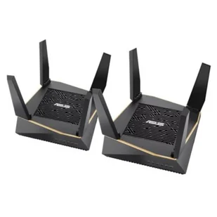 Asus AiMesh AX6100 router bezprzewodowy Tri-band (2.4 GHz/5 GHz/5 GHz) Gigabit Ethernet Czarny, Mesh router - Switche - miniaturka - grafika 1