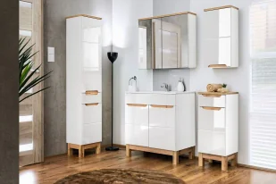 Zestaw mebli łazienkowych stojących z umywalką 80 cm G1-D59 - Meble łazienkowe - miniaturka - grafika 1