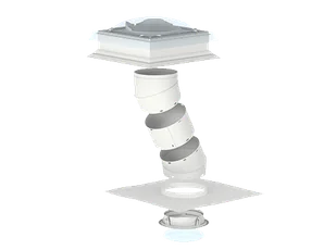 TCF 0010 VELUX świetlik tunelowy elastyczny do płaskiego dachu – Ø 35 cm TCR 0010 - Akcesoria do okien - miniaturka - grafika 1