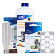 Akcesoria i części do ekspresów do kawy - Zestaw Bosch - AL-TES46, Uniwersalny Odkamieniacz Aqualogis 1L, Tabletki Czyszczęce Aqualogis Cleaneo 10 szt. - miniaturka - grafika 1