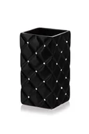 Donice - Ceramiczny wazon Glamour 26 x 14 x 26 cm czarny - miniaturka - grafika 1