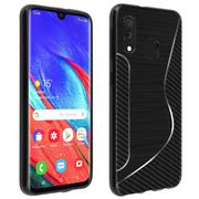 Etui i futerały do telefonów - Etui z miękkiego silikonu w stylu S-Line do Samsunga Galaxy A40 – czarne - miniaturka - grafika 1