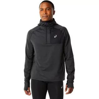 Bluzy męskie - Męska Bluza Do Biegania Asics Winter Run Ls Hoodie | Black - Rozmiar Xxl - grafika 1