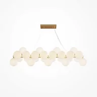 Lampy sufitowe - Zwisowa lampa Dallas MOD547PL-25BS balls kule białe złote - miniaturka - grafika 1