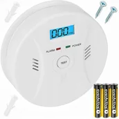 Czujniki czadu, dymu, gazu - Czujnik Czadu Gazu Z Certyfikatem Baterie Gratis - miniaturka - grafika 1
