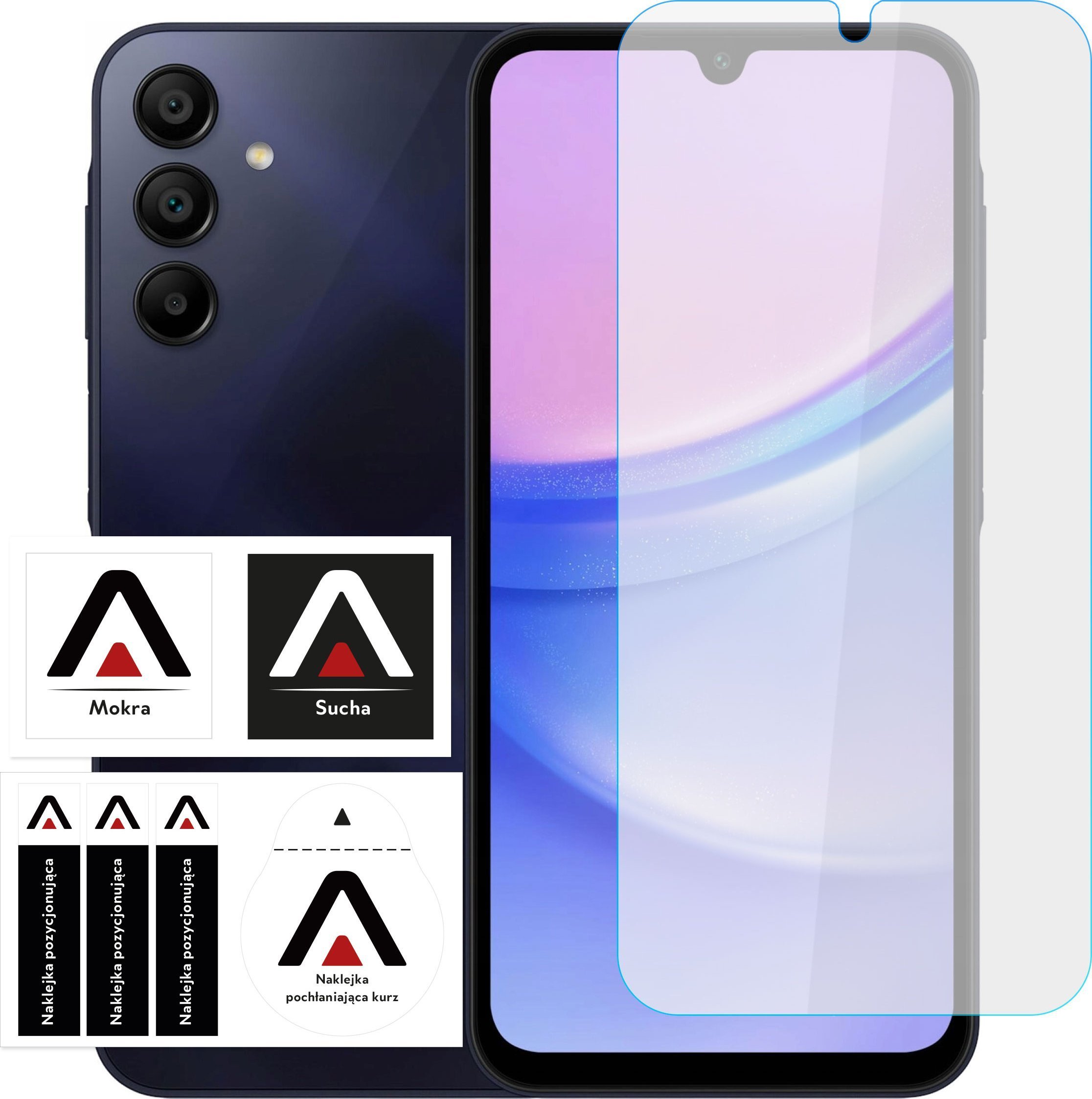 Alogy Szkło hartowane do Samsung Galaxy A25 5G / A15 4G / 5G ochronne szkiełko na ekran 9H Alogy Pro+