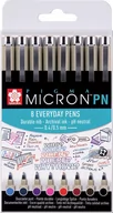 Przybory szkolne - Sakura, zestaw cienkopisów, Pigma Micron, 8 sztuk - miniaturka - grafika 1