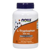 Suplementy naturalne - Now Foods L-Tryptofan L-Tryptophan 500mg 120 kapsułek - miniaturka - grafika 1