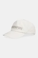 Czapki damskie - Patrizia Pepe czapka z daszkiem bawełniana kolor beżowy 8F0108 A708 - miniaturka - grafika 1