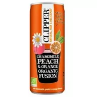Soki i napoje niegazowane - Clipper Napój owocowy o smaku rumianek - pomarańcza - brzoskwinia 250 ml Bio - miniaturka - grafika 1