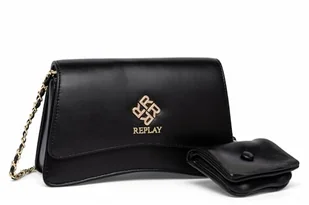 Replay Damska torba na ramię FW3584, 098 Black, 098 BLACK - Torebki damskie - miniaturka - grafika 1