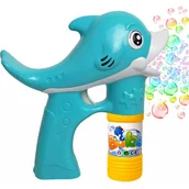 Zabawki i gry sportowe - DELFIN RYBKA PISTOLET na BAŃKI Mydlane + 2 Płyny - miniaturka - grafika 1
