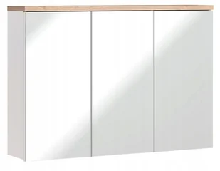 Szafka z lustrem 100cm do łazienki Bali White 845 - Szafki łazienkowe - miniaturka - grafika 1