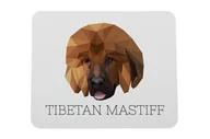Podkładki pod mysz - Mastif tybetański podkładka geometryczny Art-Dog - miniaturka - grafika 1