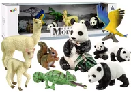 Figurki dla dzieci - Figurka Zwierzęta Zestaw Papuga Panda - miniaturka - grafika 1