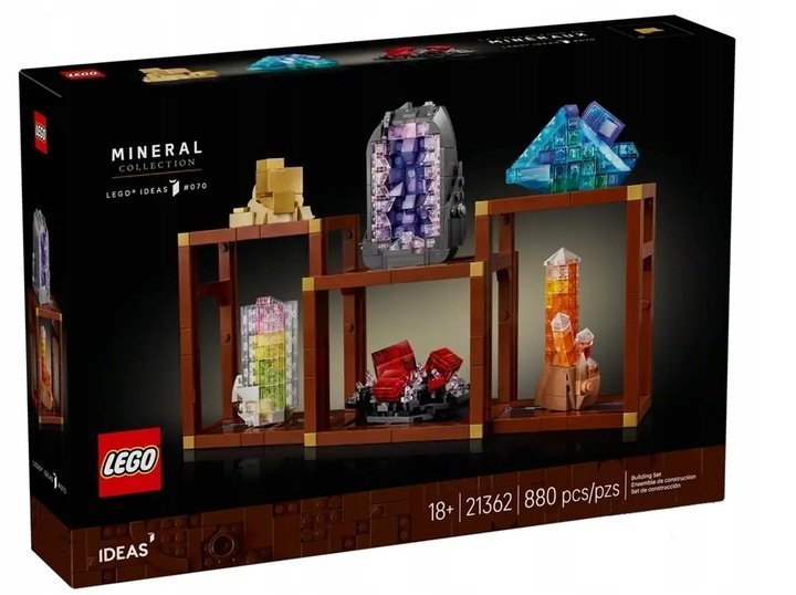 LEGO Ideas - Kolekcja minerałów Minerały klejnoty kamienie szlachetne klocki ZESTAW LEGO PREZENT DLA CHŁOPCA DZIEWCZYNKI DZIECI