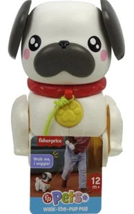 Fisher Price Pets Spacerowy Mopsik - zabawka - Zabawki interaktywne dla dzieci - miniaturka - grafika 1
