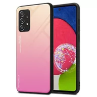 Etui i futerały do telefonów - Pokrowiec Do Samsung Galaxy A52 (4G / 5G) / A52s Etui w ŻÓŁTO - RÓŻOWY TPU Obudowa Case Cover Plecki Ochronny Cadorabo - miniaturka - grafika 1
