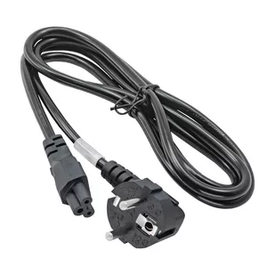 Kabel zasilający do notebooka Akyga 1.8m AK-NB-01C VDE IEC C5 250V/50Hz - Kable - miniaturka - grafika 1