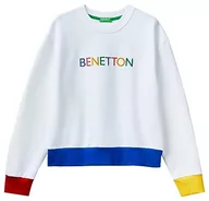 Kombinezony - United Colors of Benetton kamizelka kombinezon damski, Biały 904, S - miniaturka - grafika 1