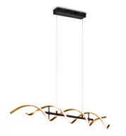Lampy sufitowe - Trio Leuchten Lampa wisząca złota z 3-stopniowym ściemnianiem LED w stopniach Kelvina - Henk - miniaturka - grafika 1