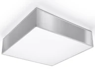 Lampy sufitowe - Minimalistyczny kwadratowy plafon szary H8-T19 - miniaturka - grafika 1