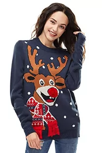 U LOOK UGLY TODAY Damski sweter świąteczny - Swetry damskie - miniaturka - grafika 1