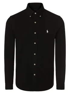 Polo Ralph Lauren Koszula męska Mężczyźni Slim Fit Bawełna czarny jednolity, XL - Koszule męskie - miniaturka - grafika 1