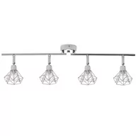 Lampy sufitowe - Beliani Lampa sufitowa srebrna ERMA - miniaturka - grafika 1