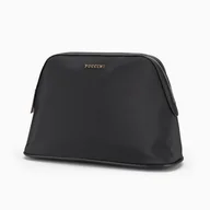 Kosmetyczki, organizery i kuferki - Kosmetyczka Damska Podróżna Duża Pojemna Na Zamek PUCCINI Czarna QML006-1 - miniaturka - grafika 1