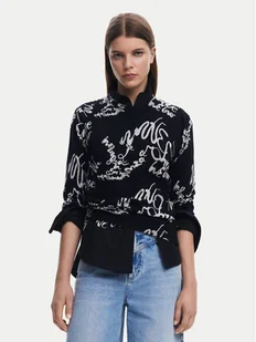 Desigual Sweter 25SWJF04 Czarny Regular Fit - Swetry damskie - miniaturka - grafika 1